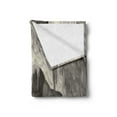 thumbnail image 2 of Cave Soft Flannel Fleece Blanket, Inside the Cavern with Stalagmites Speleology Theme Cartoon Style Grotto in Greyscale, Cozy Plush for Indoor and Outdoor Use, 50" x 70", Pearl Grey, by Ambesonne, 2 of 5