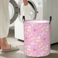 thumbnail image 4 of Lsque Butterfly 1 pattern Laundry Hamper Basket, Tall Woven Rope Hamper Basket for Clothes, Lightweight Storage Basket, Collapsible Waterproof-Medium, 4 of 8
