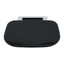 Autrinix Black Bathroom Folding Stool, Wall Mounted Shower Seat, Compact Foldable Chair for Small Spaces & Seniors