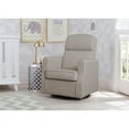 thumbnail image 6 of Pemberly Row Fabric Slim Nursery Glider Swivel Rocker Chair in Cream, 6 of 7