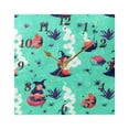 thumbnail image 5 of Witches Brewing Potions Wall Clock Square Clock Decoration Creative Clock Dual Use Black Pointer 7.78in, 5 of 10