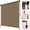 Walnut-48"W x 96"H, variant on Outdoor Roller Shade Sesame 48"W x 96"H Wand Operation for Patio Porch Gazebo