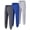Dark grey/Royal blue/Light grey, variant on Muvtei Boys Sweatpants 3 Pack Athletic Workout Kids Casual Pants Boys Joggers with Pocket and Elastic Drawstring Waist Size 6-16