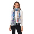 thumbnail image 2 of FORMRS Womens Scarf Winter Soft Long Big Warm Shawls Wrap Tassel Scarves, Floral Window, 2 of 9