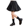 thumbnail image 3 of THDHVS Skirts for Girls,Wool Blend Bubble Hem Skirt High Waist Pleated Fluffy and Warm for Holiday and Winter School Outfits,Pleated Skirt, 3 of 6