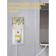 thumbnail image 5 of Night Lights Auto Sensor Yellow Daisy Plug-in LED Nightlights Lamp Dusk to Dawn for Living Room, Bedroom, Bathroom, Hallway, Stairways Home Wall Decor, Vintage Floral Eucalyptus Leaves Night Light, 5 of 9