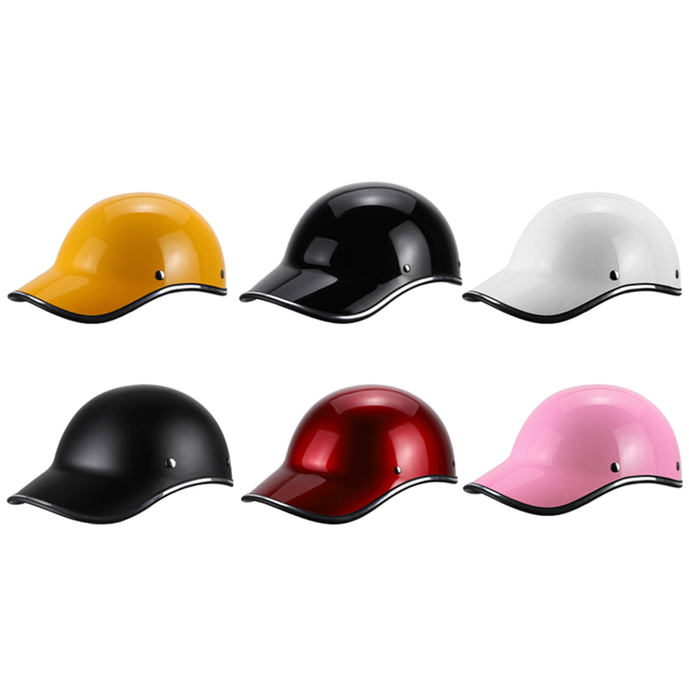 Motorcycle Half Helmet Bike Baseball Cap Men Women Motorbike Cycling Safety Hat 