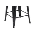 thumbnail image 3 of Hometrends 24 inch Metal Stackable Kitchen Stools, Black, 3 of 6