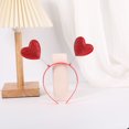 thumbnail image 1 of Diadema de amor para el día de San Valentín, diadema con lentejuelas, fiesta, lugar pintoresco, concierto, diadema de primavera para adultos con forma de corazón, material duradero, 1 of 6