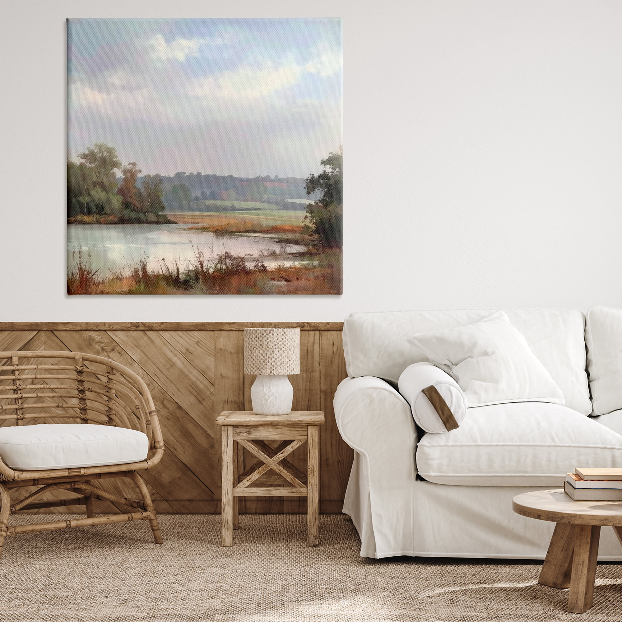 Stupell Industries Riverside Grove Scenery Canvas Wall Art, design by Alonza Saunders