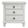 thumbnail image 5 of White Plantation 3 Drawer Nightstand, 5 of 6
