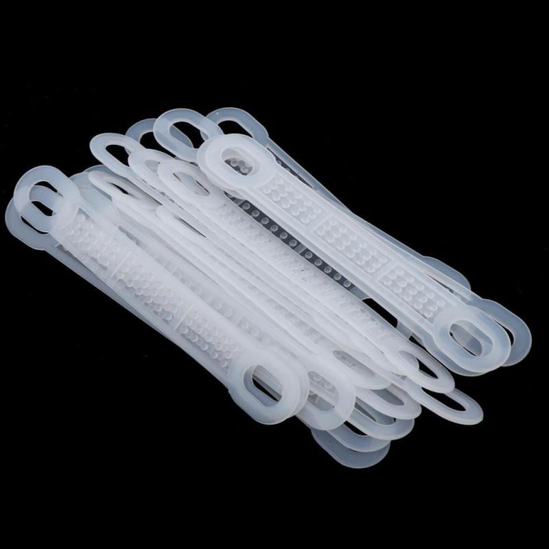 60Pcs Clear Non-Slip Silicone Hanger Grips Pack of 20 Clothing Hanger Strips 