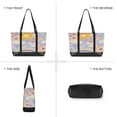 thumbnail image 6 of FORMRS Canvas Laptop Tote Bag for Women with 15.6" Computer Compartments Shoulder Handbag, Purple Clouds, 6 of 7
