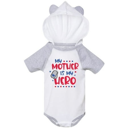 

Inktastic Memorial Day My Mother is My Hero Gift Baby Boy or Baby Girl Bodysuit