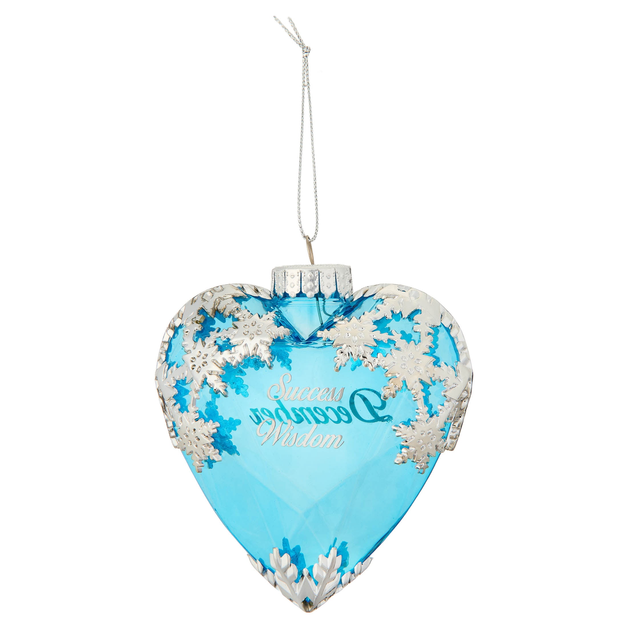 Teal and Silver December Birthstone Christmas Ornament, 4.3", by Holiday Time