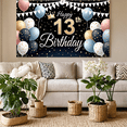 thumbnail image 6 of Decorative Design Happy Birthday Banner Colorful Balloons Party Decoration for Birthday Party Teen Celebration Indoor Decoration, 6 of 8