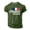 Dark Green, variant on Crew Neck Short Sleeve Tee With City Letter Print – Classic Casual Shirts For Everyday Wear Lightweight Breathable Blend Modern Everyday Top For Mens