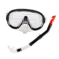 thumbnail image 2 of Set de snorkel Gafas de natación Máscara de buceo Gafas de natación para adultos Hombres Mujeres Snorkel Negro Claro, 2 of 8