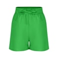 thumbnail image 6 of Eltusu Girls Athletic Shorts, Loose Fit Casual Drawstring Elastic Waist Summer Shorts Green Size 13-14 T, 6 of 7