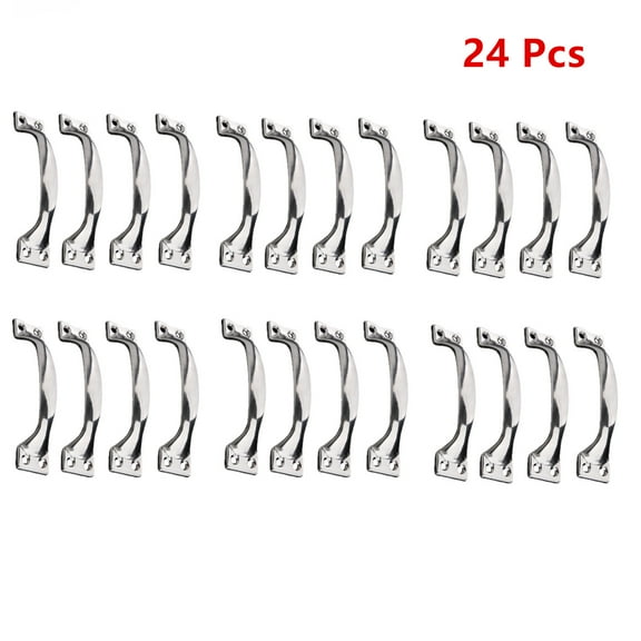 24 Pcs Garage Door Handle Shed Handles Cupboard Push Pull for Wooden Doors