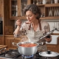 thumbnail image 4 of Stainless Steel Cooking with Lid for Home Kitchen Daily Meal Preparation Use, 4 of 6