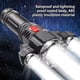 thumbnail image 4 of Linterna LED | USB recargable 1200mAh | 3 modos Fuerte/Medio/Flash | Mini luz de trabajo portátil resistente ABS | Rotación de 360° | Para acampar, andar en bicicleta, hogar, emergencia, al aire, 4 of 8