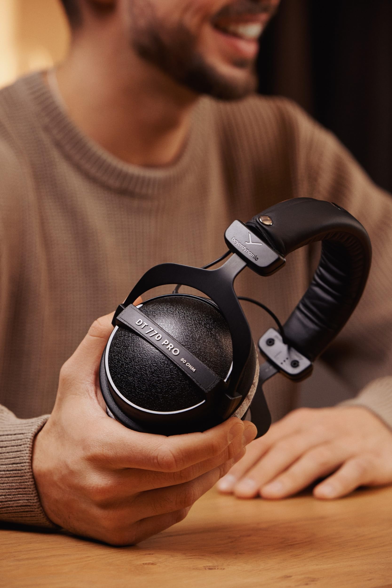 beyerdynamic DT 770 PRO 80 Ohm over-ear studio headphones in Gray. Enclosed design, wired for professional recording and monitoring