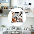 thumbnail image 5 of nygtbtfer Set of 2Throw Pillow Covers Mid Century Black and White Brown Abstract Art Decorative Pillow Cases Home Decor Standard Pillowcases White, 5 of 7