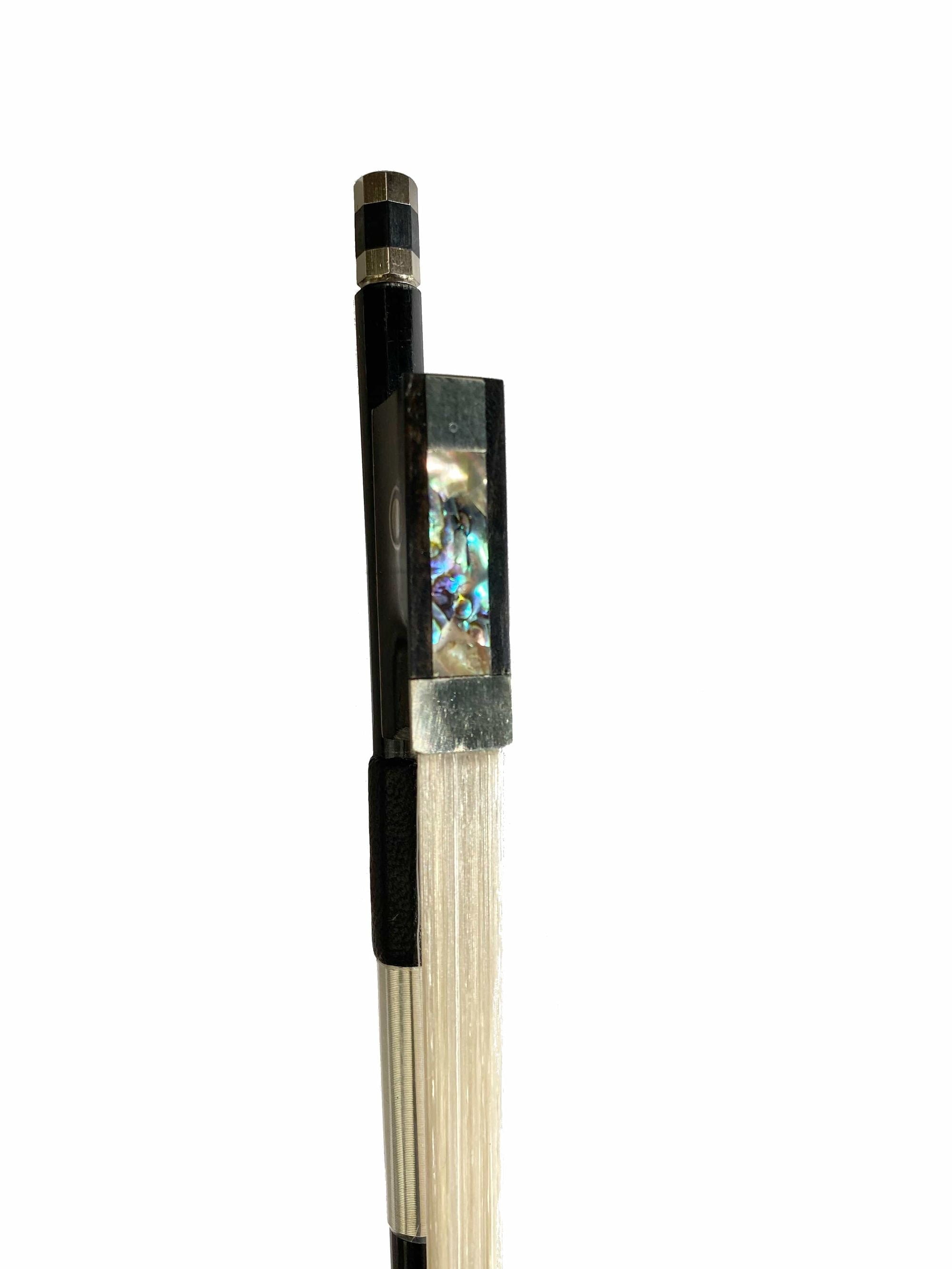 Wrap Electric Acoustic Violin w Matching Carbon Fiber Bow Mechanical Pegs Case Crystal Fine Tuners Rosin Strings Set Up