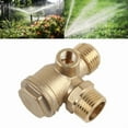 thumbnail image 2 of 3Way Air Compressor Check Valves Pure Copper 3-Port Male Threaded Tube Connector, 2 of 9