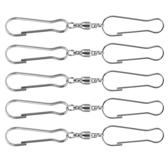 GOOHOCHY 5Pcs Silver Metal Sewing Hooks and Eyes for Clothing and Accessories 1.6x0.4x0.2in