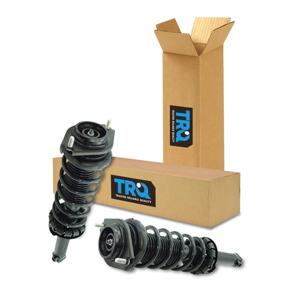 TRQ Rear Strut & Coil Spring Assembly Set Driver & Passenger Sides Fits Select 09-13 Subaru Forester