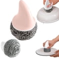 thumbnail image 2 of 1Pcs Kitchen Dish Brush,Heavy Duty Scrub Brush,Plastic Handle Dish Scrubber,Scrub Brush for Pans,Pots,Kitchen Sink Cleaning,Dishwashing and Cleaning Brushes,Perfect Cleaning Tool, 2 of 2