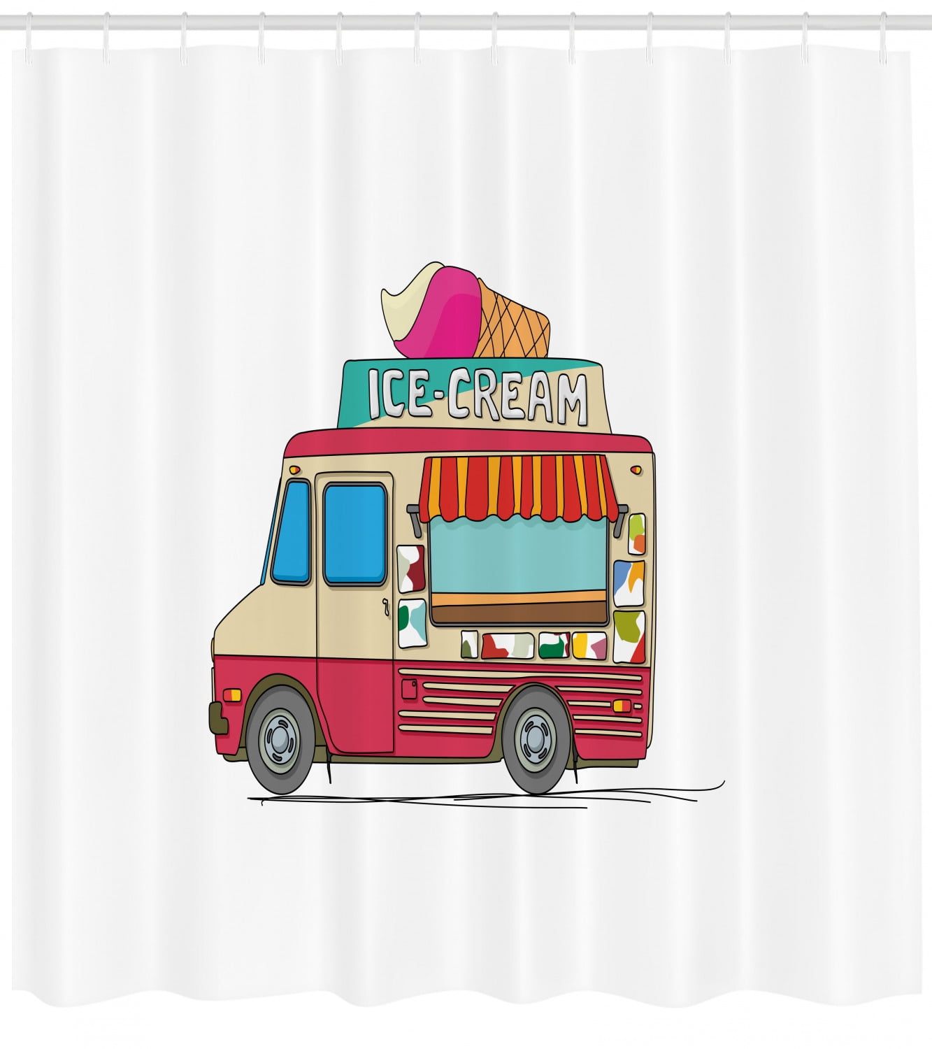 Truck Shower Curtain Ice Cream Truck Colorful Illustration Business Idea Cartoon Style Cutaway Vehicle Fabric Bathroom Set With Hooks 69w X 84l Inches Extra Long Multicolor By Ambesonne Walmart Com Walmart Com Truck Shower Curtain Ice Cream Truck Colorful Illustration Business Idea Cartoon Style Cutaway Vehicle Fabric Bathroom Set With Hooks 69w X 84l Inches Extra Long Multicolor By Ambesonne Walmart Com Walmart Com
