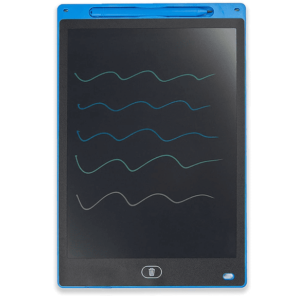AAOMASSR Pocket Reusable LCD Writing Tablet with 4.5" Screen Blue