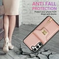 thumbnail image 6 of Crossbody Strap for Samsung Galaxy S23 Plus Wallet Case with Card Holder, Flip PU Leather for Samsung Galaxy S23 Plus Case Stand Zipper Purse Protective Phone Case for Women Girls - Rosegold, 6 of 7