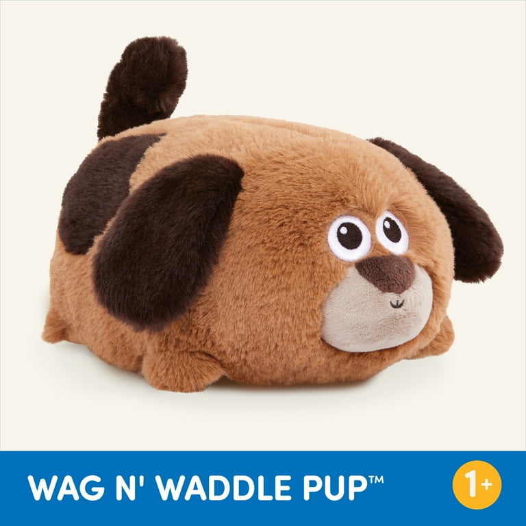 Battat Wag n' Waddle Pup Interactive Plush Walking Stuffed Toy Dog