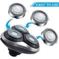 thumbnail image 2 of Cabezales de repuesto moon-Shaver SH30/50/52 compatibles con afeitadoras eléctricas Philips series 1000, 2000, 3000, 5000 y modelos AT8xx/AT7xx/PT8xx/PT7xx con cuchilla puntiaguda, no originales (6, 2 of 5
