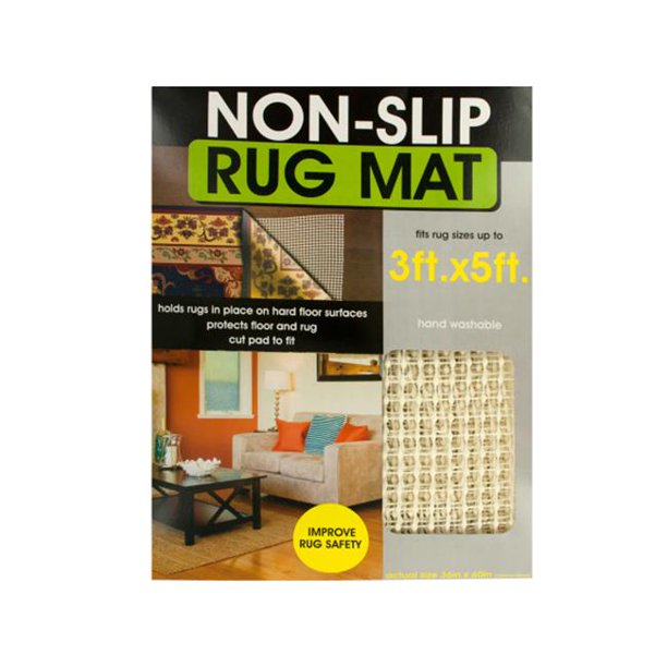Bulk Buys OF45012 Protective NonSlip Rug Mat, 12 Piece