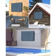 thumbnail image 2 of Outdoor TV Cover 30 to 32 Inch Weatherproof, Lake Blue White Geometric Waterproof TV Screen Protector for Outside Decor with Zipper and Pocket 30"L x 19"H&nbsp; , Modern Morocco Pattern, 2 of 7