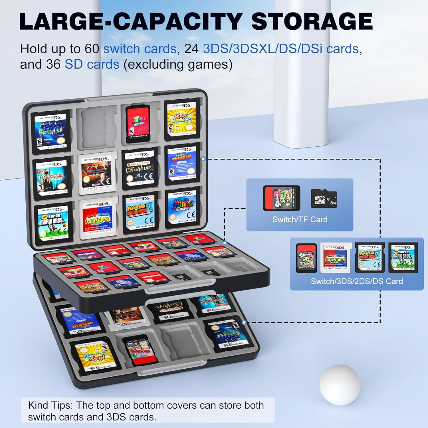 Memory Card Slot Nintendo Ds Sd Switch Game Card Case TiMOVO 60