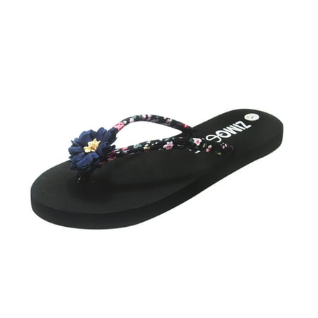 

simu Women s Sandals Comfortable Women Ladies Fashion Summer Flowers Bohemian Style Slippers Beach Sandals Shoes Sandals Shoes Casual