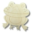 thumbnail image 2 of Unfinished Wood Etched Frog Shape | Paint By Line Crafts 14" / 1/8", 2 of 2