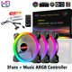 thumbnail image 1 of Ventilador con cubierta para ordenador de 120mm, Enfriador de refrigeración, 6 pines, Led RGB ajustable, 12cm, Ventilador silencioso, 5V CC, ventiladores ARGB, ajuste de velocidad, Aura Sync Tan Jianjun  unisex, 1 of 2