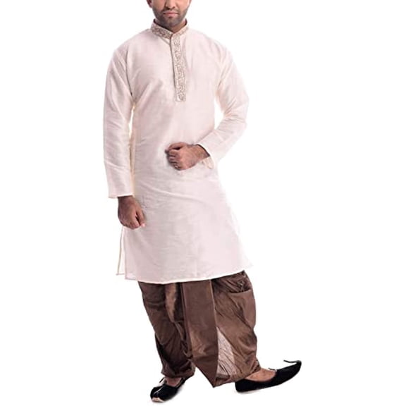 Royal Kurta Silk Embroidered Kurta Dhoti Set