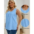 thumbnail image 5 of Oryer Womens Plus Size Tank Tops Loose Fit Tunic Blouses Sleeveless Tops, 5 of 6