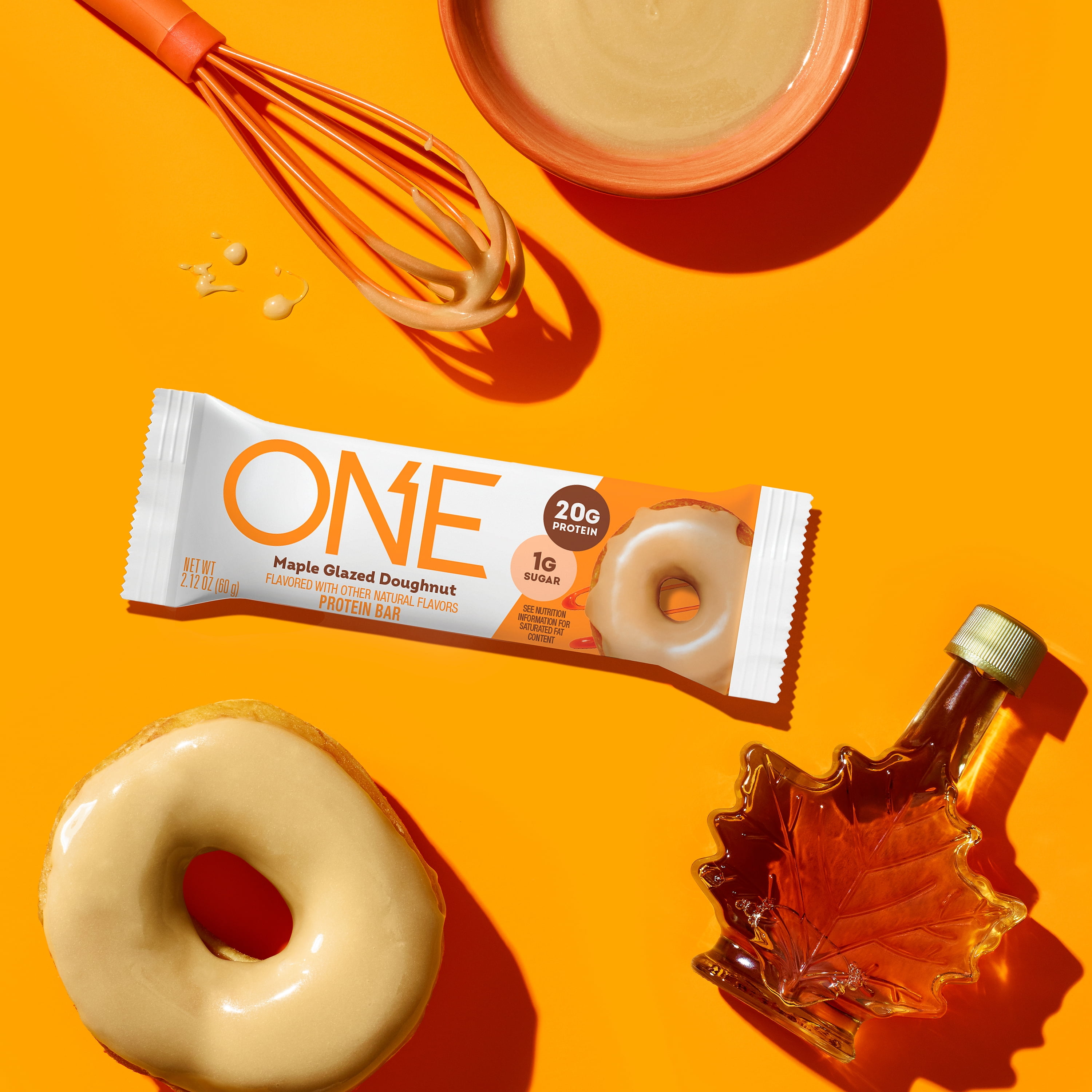 ONE Brands Protein Bar, Maple Glazed Doughnut, 20g Protein, 4 Count