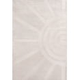 thumbnail image 4 of JONATHAN Y SANDSTONE 5 x 8 Area Rug, Aelius Scandinavian Abstract Sun Two-Tone - White/Cream, SND101B-5, 4 of 8