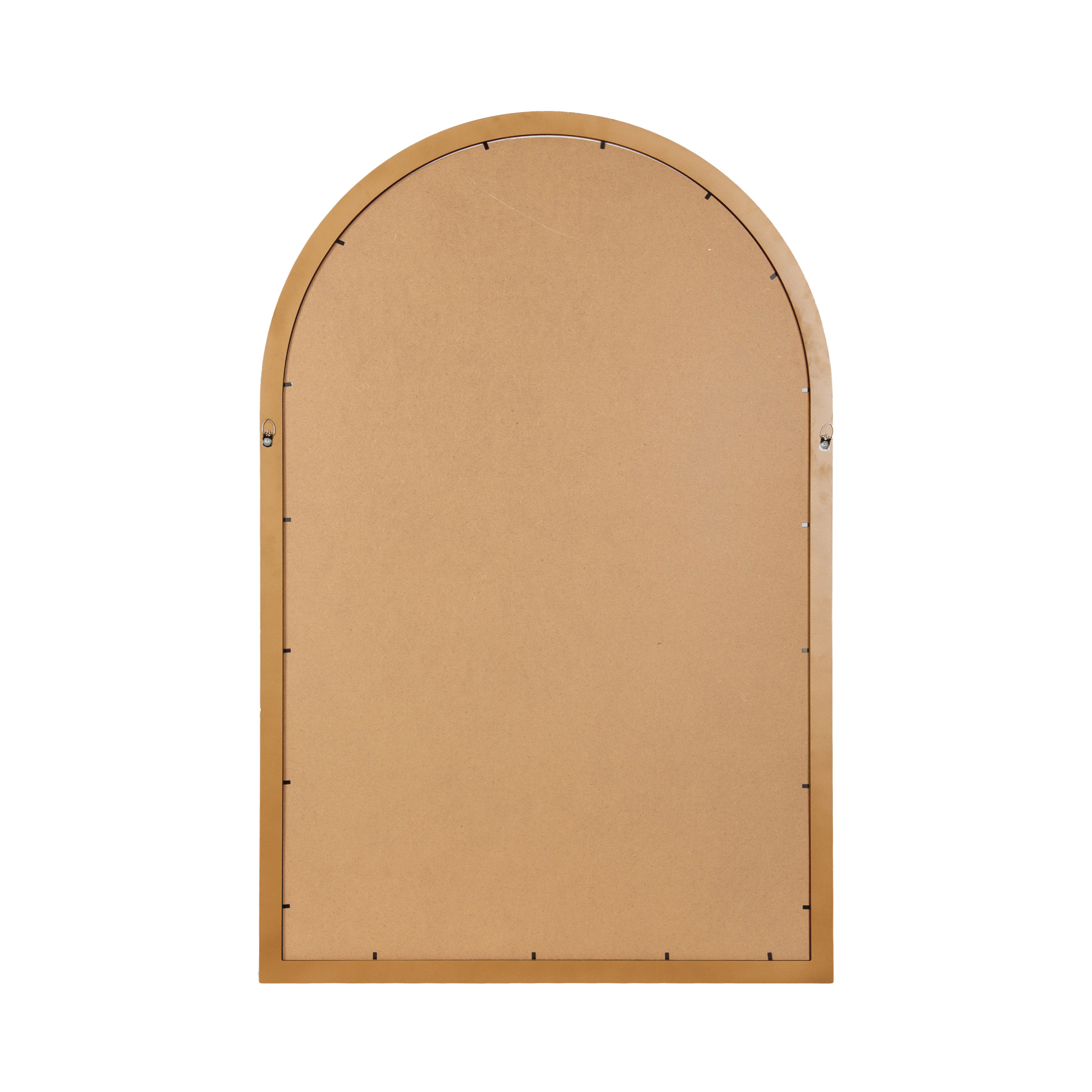 Kate and Laurel Holbrook Glam Framed Arch Fabric Pinboard, 24 x 36, Gold, Decorative Modern Arched Bulletin Board for Use as Vision Board or Wall Organization