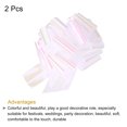 thumbnail image 3 of Uxcell Metallic Large Big Pull Bow Gift Wrapping Bows Ribbon for Wedding Car Baskets Presents Colorful White 10 inch, 3 of 7